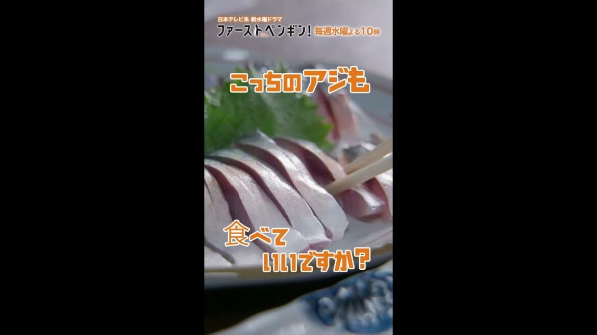 サバノっていうアジなんですね･･･？「ファーストペンギン！」毎週水曜よる10時 #Shorts #奈緒 #堤真一 #鈴木伸之 #渡辺大知