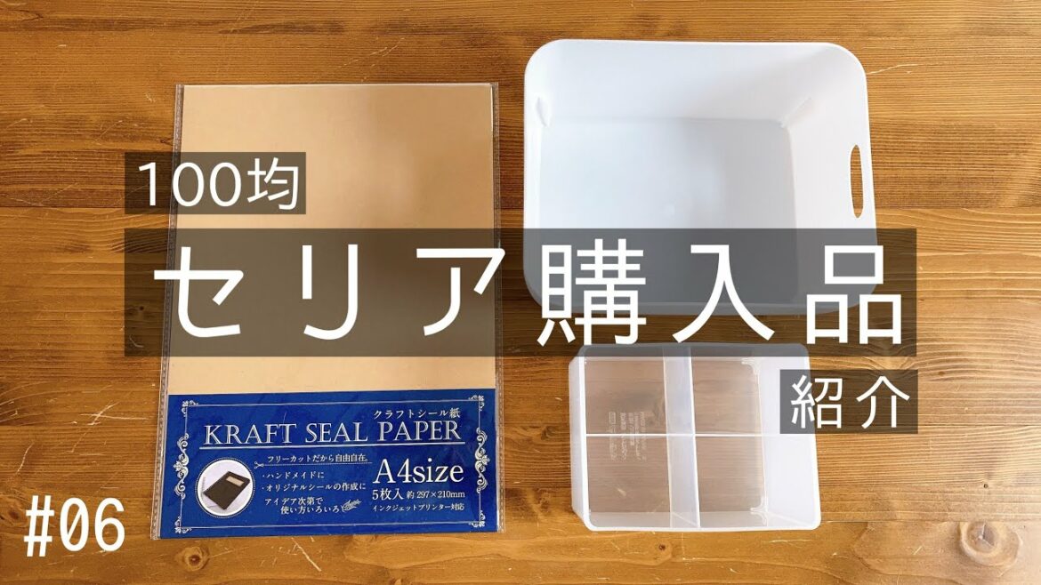 セリア購入品紹介｜化粧品の整理｜差出人ラベルを作成｜#06