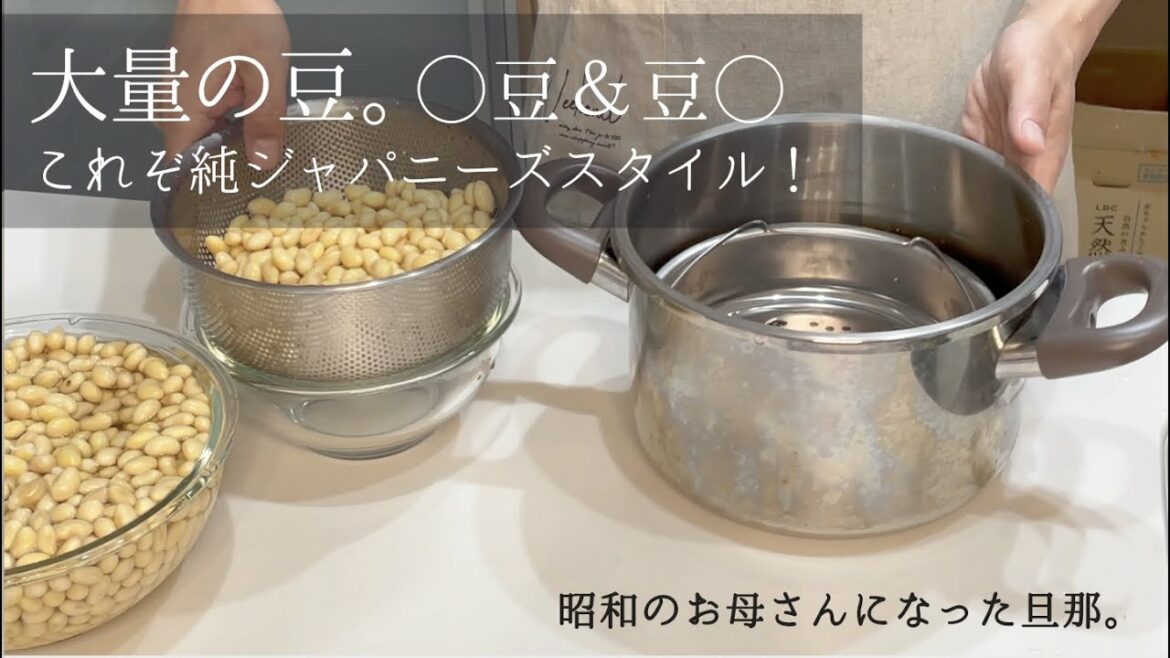 SUB大量の豆で【大豆料理】ジャパニーズスタイル