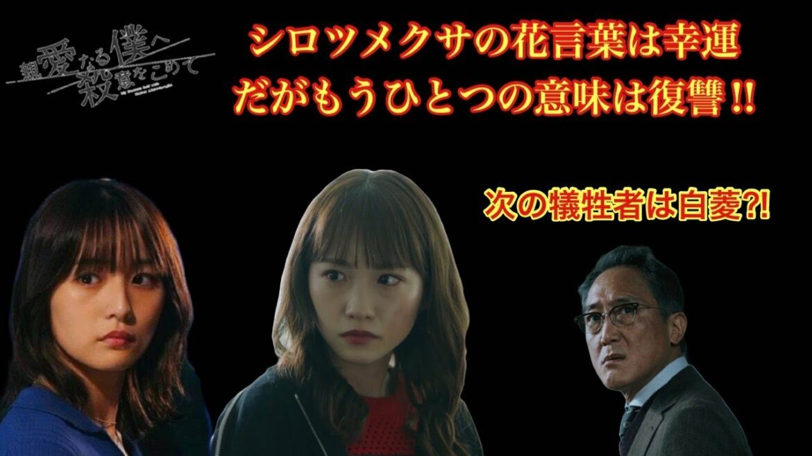 親愛なる僕へ殺意をこめて　シロツメクサの花言葉は幸運だがもうひとつの意味は復讐‼︎　次の犠牲者は白菱⁈