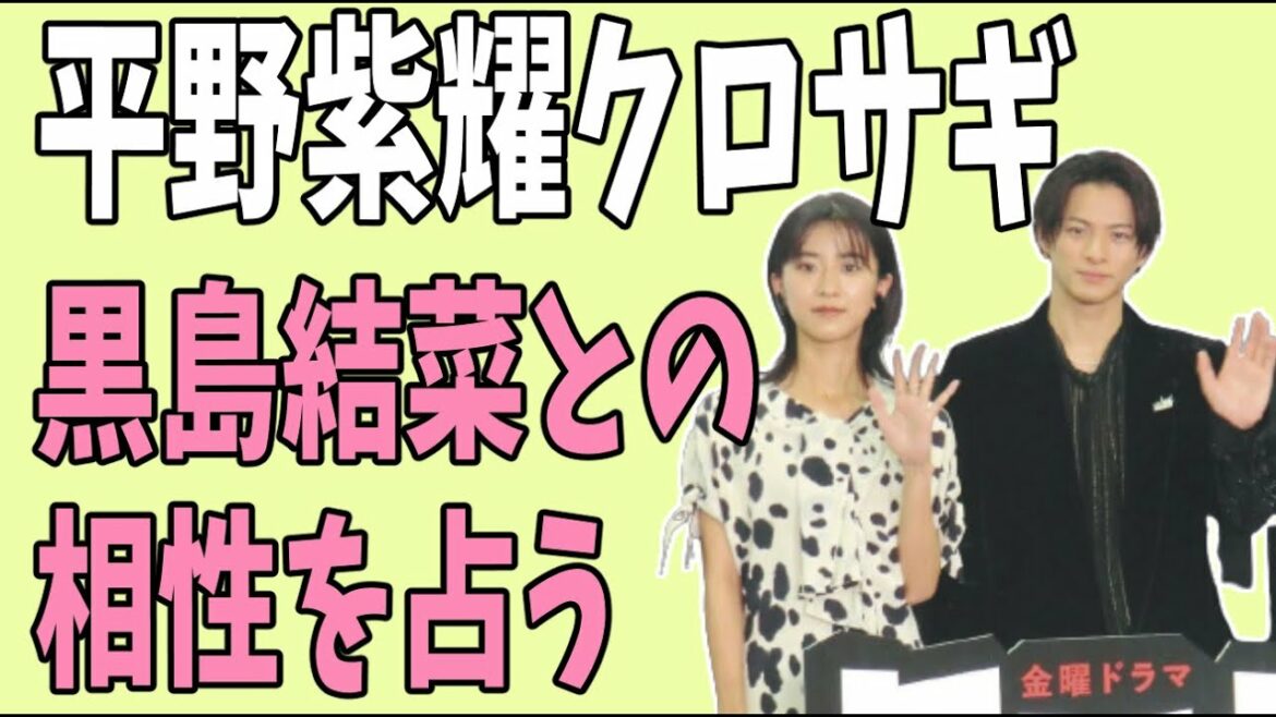 【クロサギ】平野紫耀　黒島結菜との相性を占ってみる