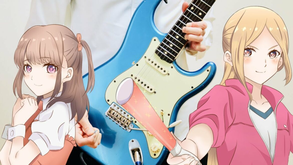 《推し武道/OP/Clover wish/ChamJam》ギターで弾いてみた＆えりぴよと舞菜描いてみた/Guitar Cover＆illustration