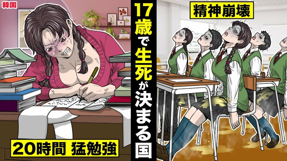 【実話】17歳で生死が決まる...韓国受験の闇。試験中に...お漏らし必須。