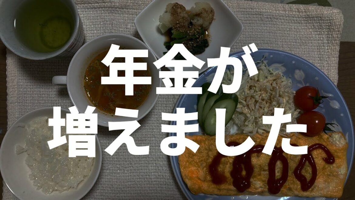 【60代一人暮らし】年金の受給額が増えました