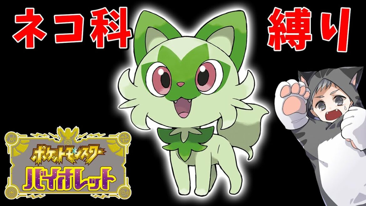 ネコ科のポケモンしか使えません＃1「俺の相棒、お前だけ」 【ポケモンスカーレット・バイオレット】