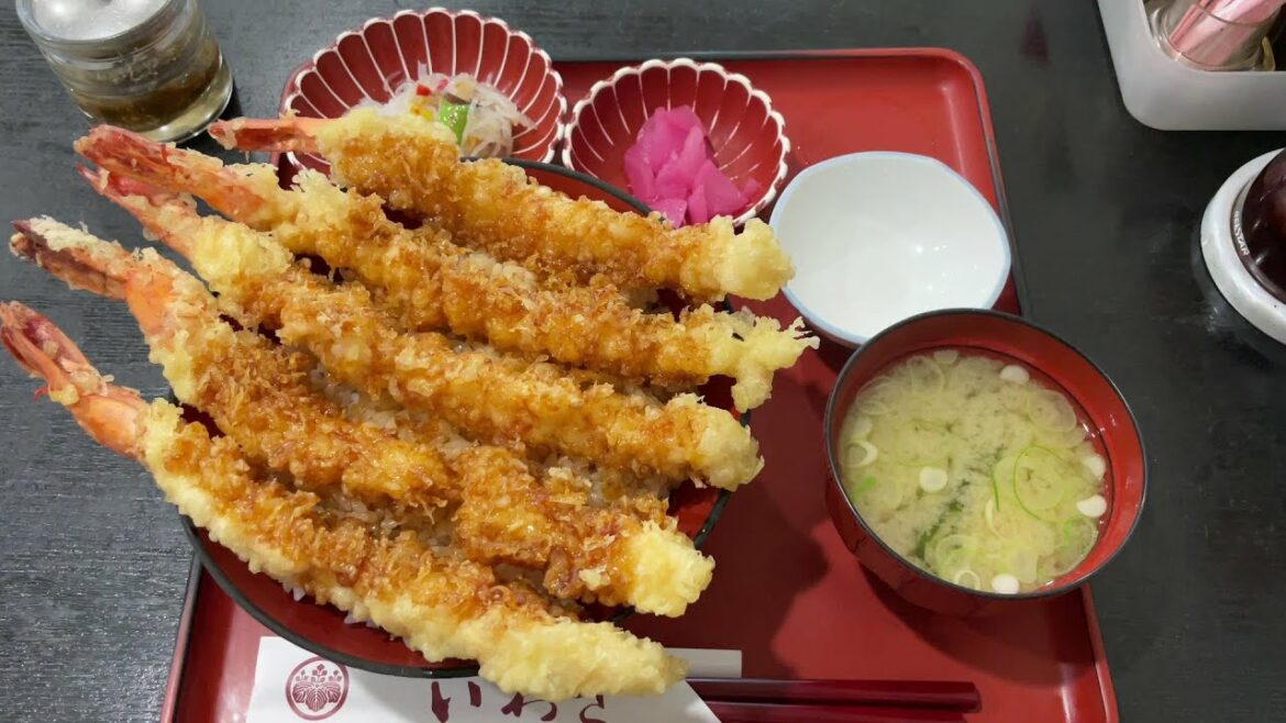 【孤独のグルメ】長沼町のいわきで巨大エビ天丼(赤字丼)を食べるだけの車中泊【北海道1泊目】