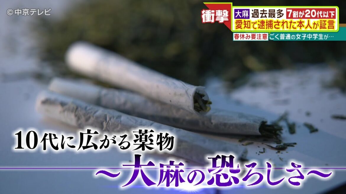 10代に広がる薬物～大麻の恐ろしさ～　ごく普通の女子中学生が…