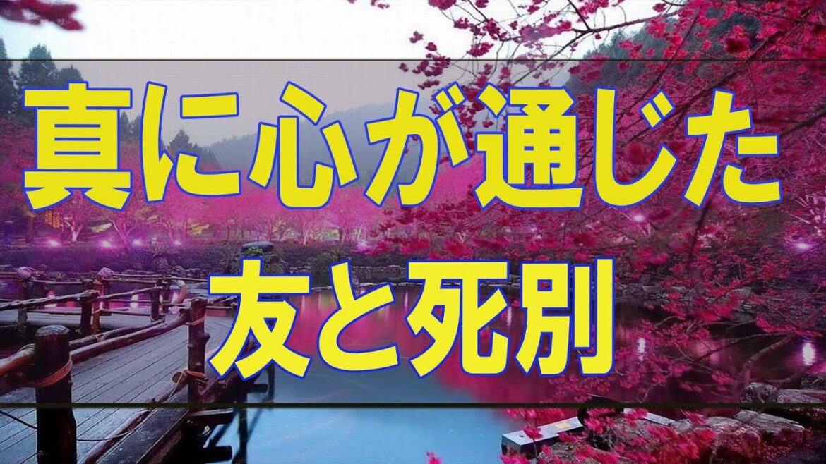 テレフォン人生相談 真に心が通じた友と死別！それが人生の宝に!大原敬子＆ドリアン助川!