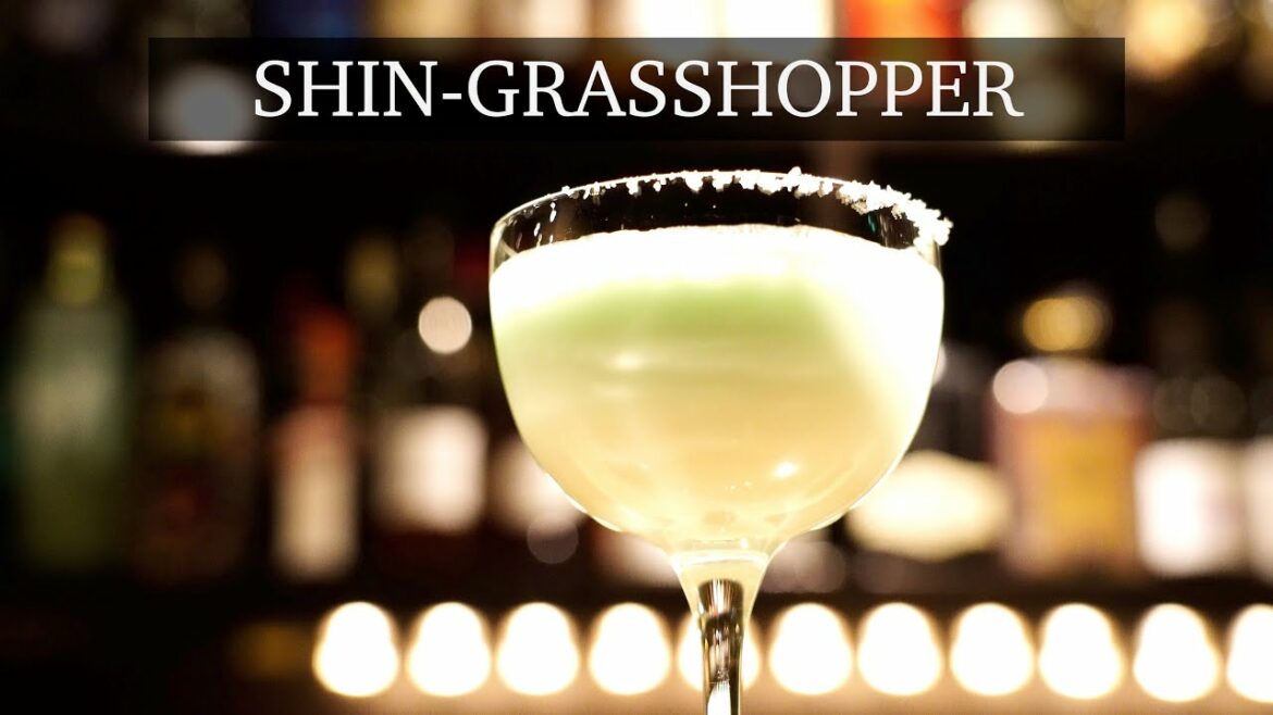 バレンタインにチョコミントのカクテル、シン・グラスホッパー バーテンダー石垣忍 / SHIN-GRASSHOPPER cocktail by Japanese bartender バレンタインにチョコミントのカクテル、シン・グラスホッパー バーテンダー石垣忍 / SHIN-GRASSHOPPER cocktail by Japanese bartender