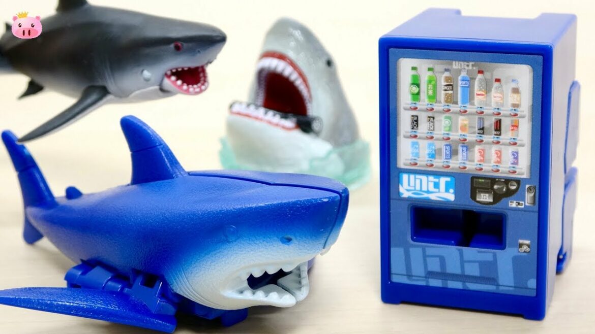 サメと自販機が合体してロボが出来ちゃう! ユニトロボーン シャークベンディングマシン