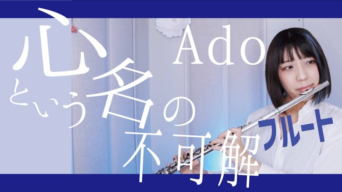 【フルート flute】心という名の不可解／Ado ドラマ『ドクターホワイト』主題歌 演奏してみた(歌詞付き)【full Cover by myon】
