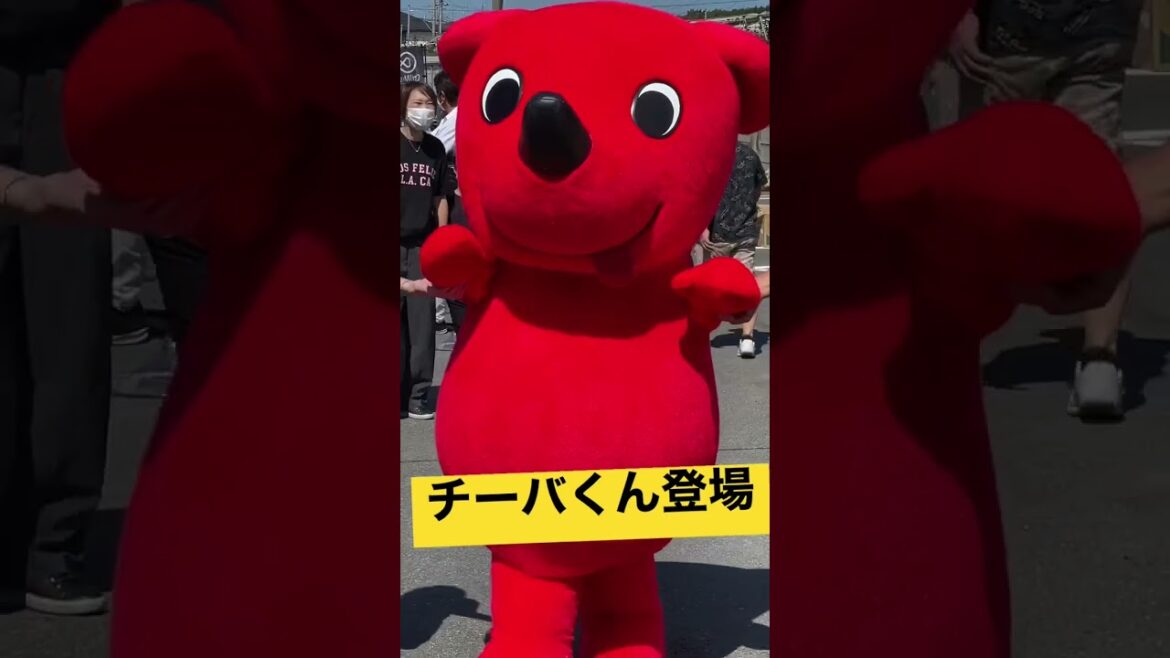 チーバくん登場 千葉県のマスコットキャラクター着ぐるみ costume    Mascot character #shorts