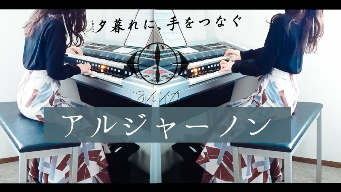 歌詞付き【夕暮れに、手をつなぐ】主題歌「アルジャーノン」ヨルシカ　2台エレクトーン耳コピ再現🎹TVver.