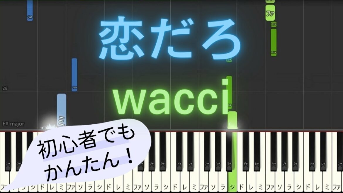 【簡単 ゆっくり ピアノ】 恋だろ / wacci - ドラマ「やんごとなき一族」挿入歌 【Piano Tutorial Easy & Slow】