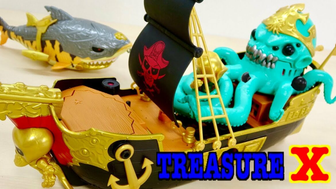 海賊船に巨大モンスター!わくわくのアクション☆ TREASURE X SUNKEN GOLD TREASURE SHIP