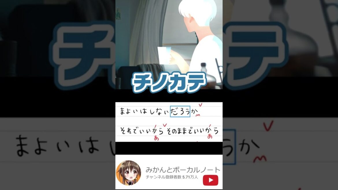 【チノカテ/ヨルシカ】アカペラで歌ってみた カンテレ・フジテレビ系月10ドラマ『魔法のリノベ』主題歌 OPテーマ  歌詞付き BGM  #shorts