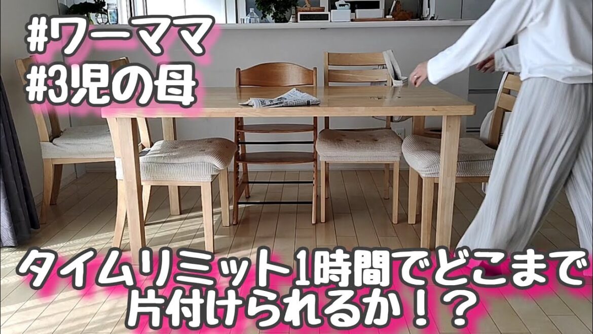 【ひたすら掃除】タイムリミット1時間でどこまで片付けられるか！？