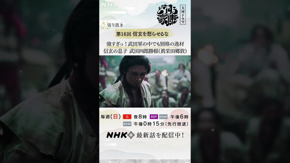 甲斐の武田には誰もかなわない。源三郎(長尾謙杜)が見た武田四郎勝頼(眞栄田郷敦)の強さ。| 大河ドラマ「どうする家康」| NHK | #shorts