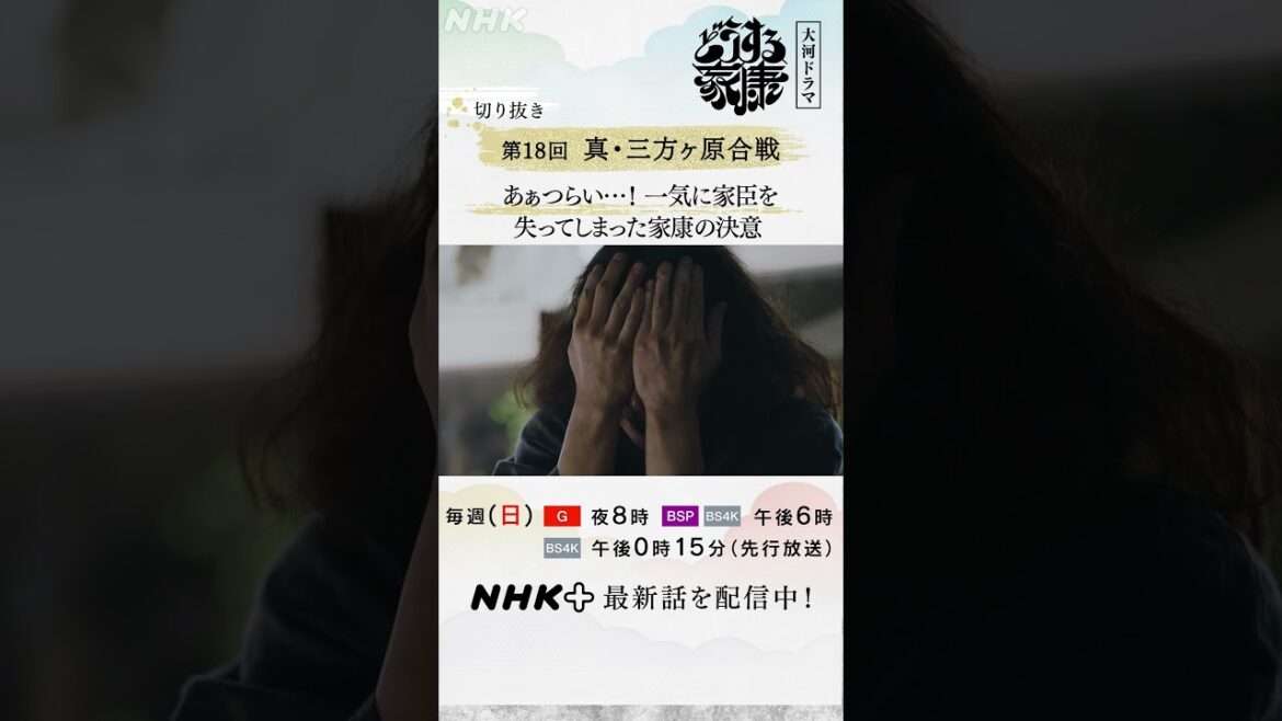 武田信玄(阿部寛)に大敗！多くの犠牲の上に生き残った家康の揺るぎない決意。| 大河ドラマ「どうする家康」| NHK | #shorts