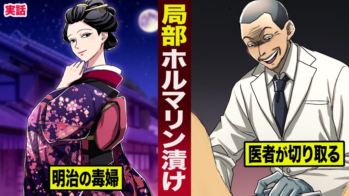【実話】局部をホルマリン漬けにされた女。明治の毒婦と呼ばれ...医者が切り取る。
