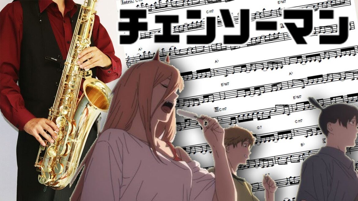 【チェンソーマン】ファイトソング【楽譜】Chainsaw Man "Fight Song" Eve サックスで吹いてみた Saxophone Cover [Sheet]