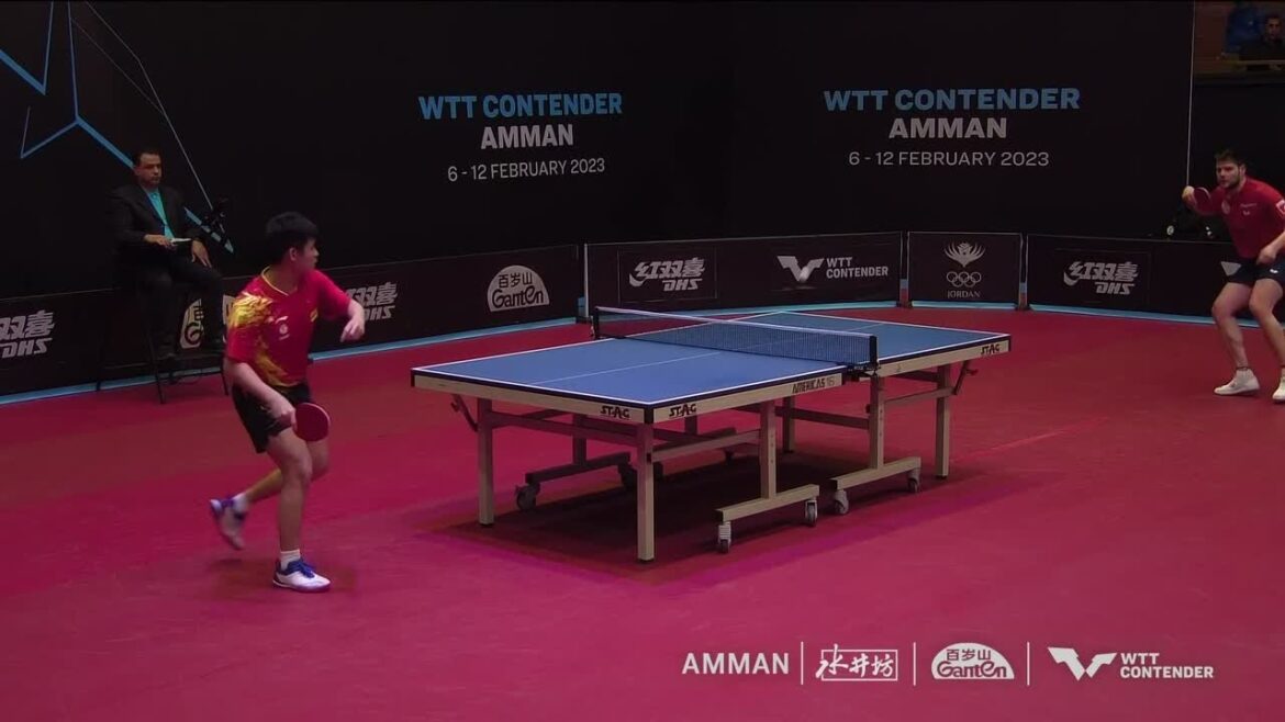 17歳世界ユース王者・林詩棟が元WR1位オフチャロフ相手に超冷静プレー！｜WTTコンテンダーアンマン2023 男子シングルス