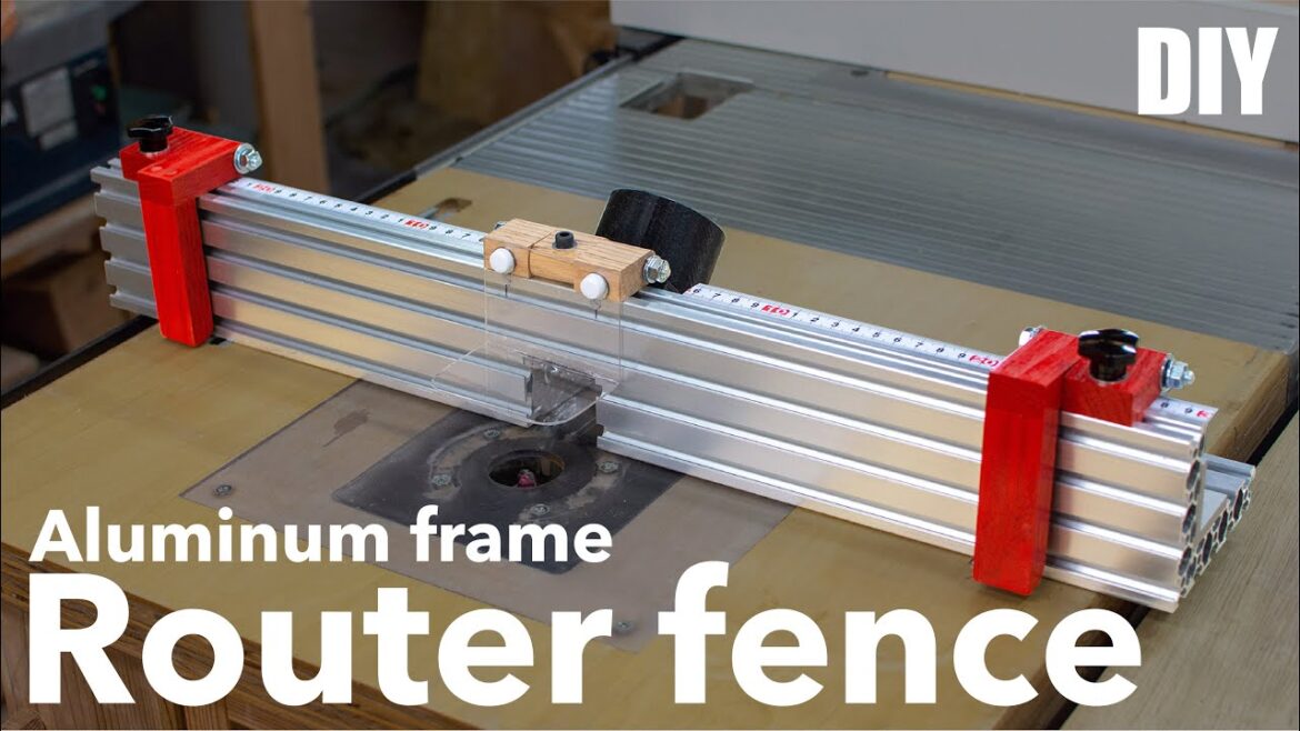 【DIY】アルミフレーム製トリマーテーブル用フェンスの作り方。ダストポートに3Dプリンター使用！／How to make an aluminum frame router fence.