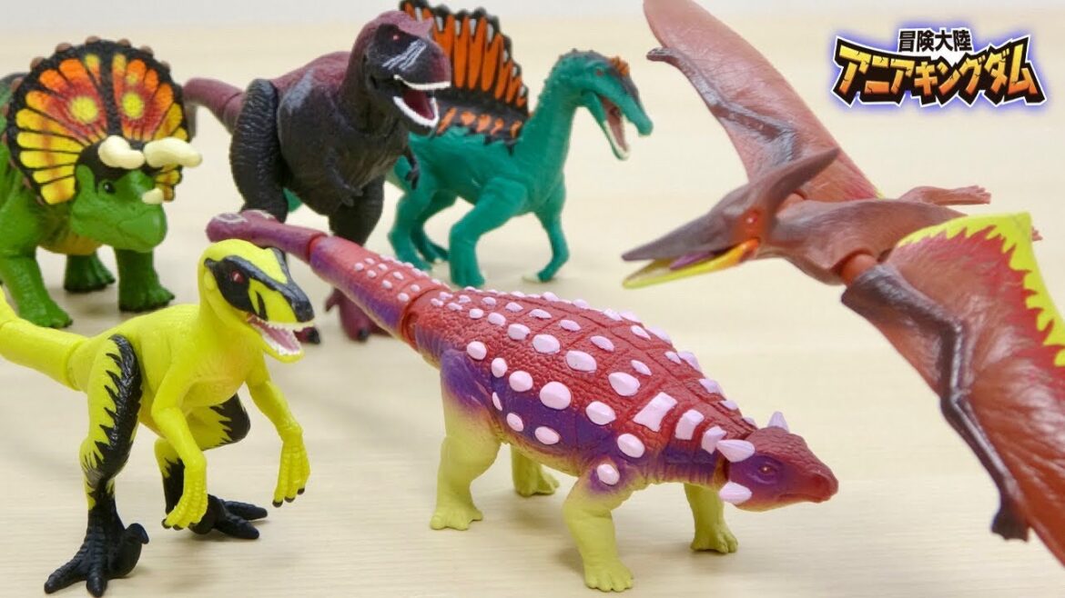 アニアキングダムで登場するカラフルな翼竜と鎧竜! プテイラ（プテラノドン）&ゴッツ（アンキロサウルス）