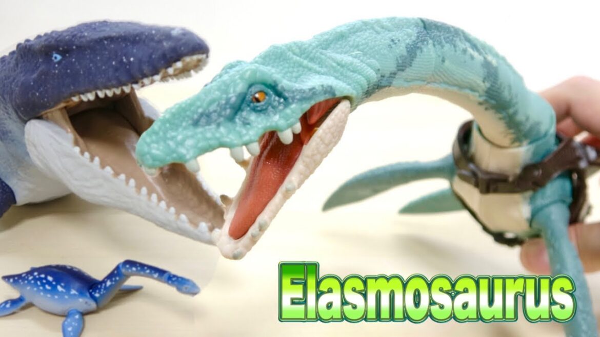 海棲爬虫類にも遂に追跡装置が付いたフィギュアが出た! ジュラシックワールド DINO TRACKERS エラスモサウルス