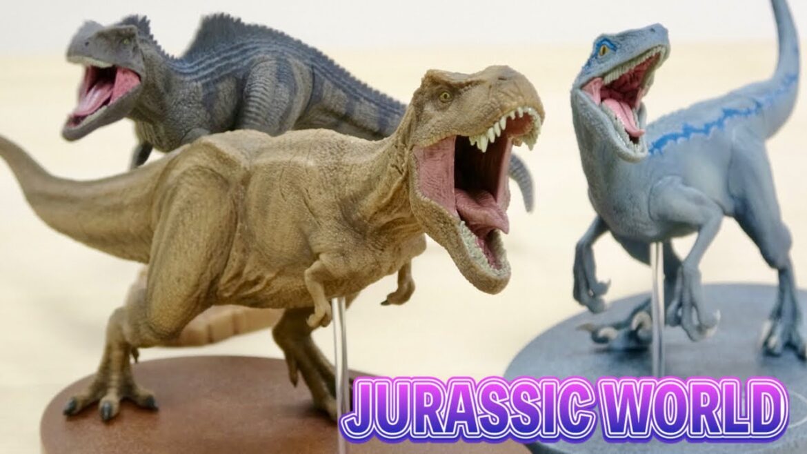 完成度が高すぎる恐竜フィギュア クレーンゲーム景品! ジュラシックワールド T-REX, BLUE, ギガノトサウルス