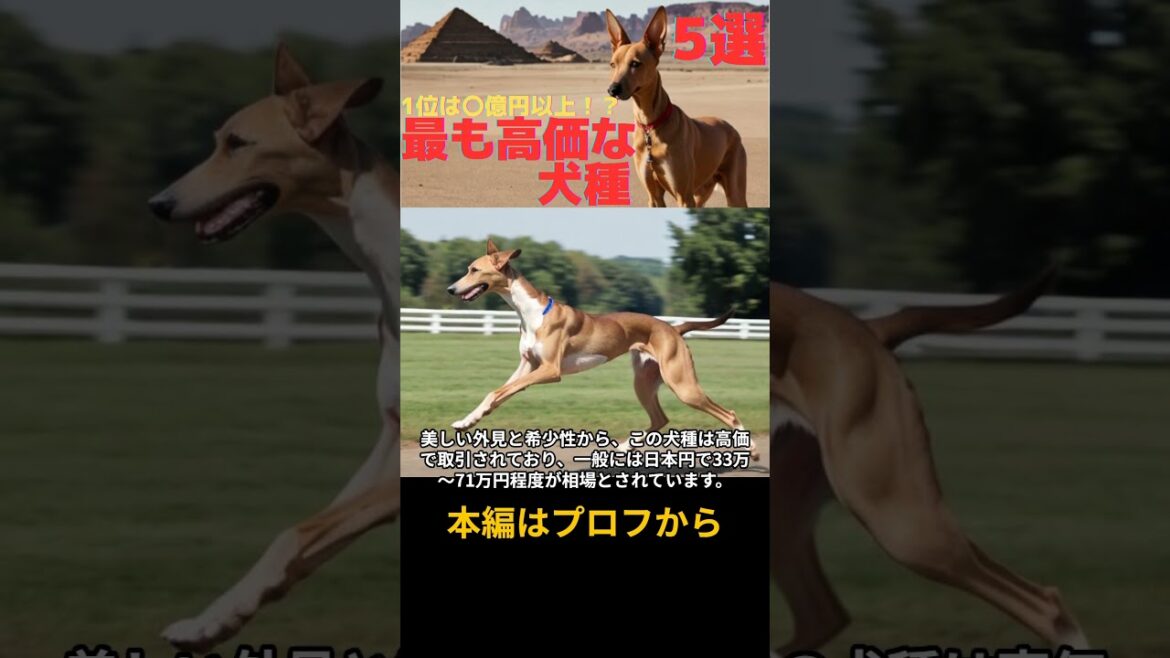 「最も高価な犬種: トップ5」 #ペット #猫 #犬＃アザワク＃ファラオ・ハウンド＃ローチェン＃サモエド＃チベタン・マスティフ
