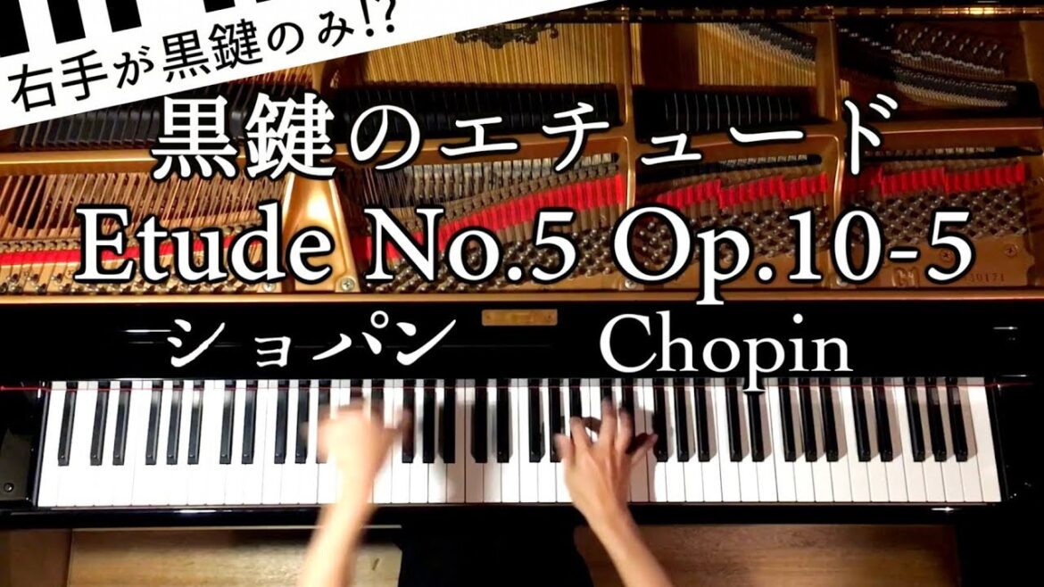 黒鍵のエチュード/Etude Op10-5/ショパン/Chopin/ピアノ/Piano/CANACANA