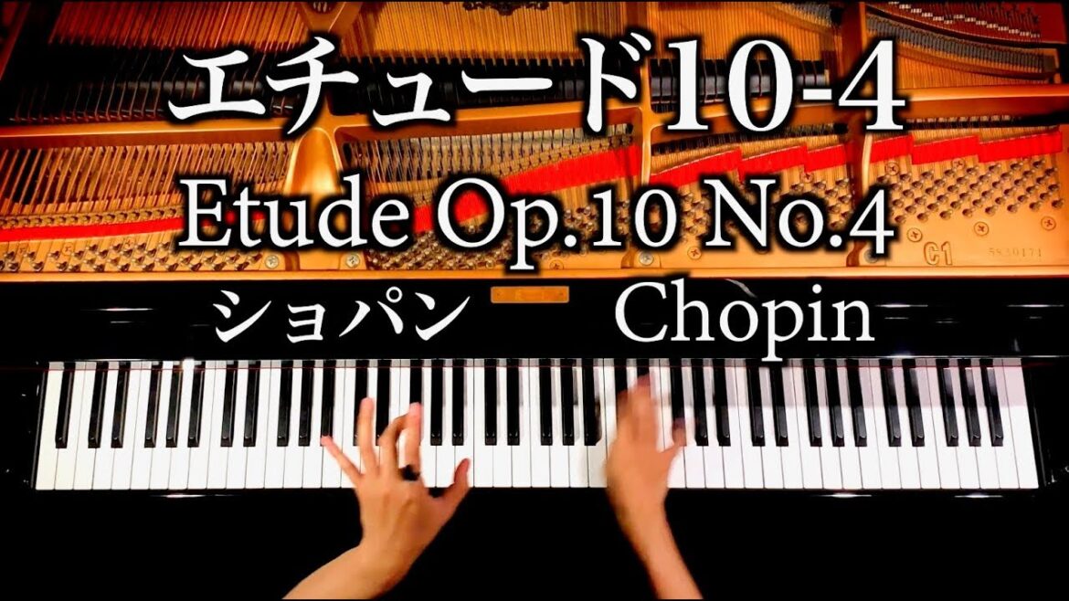 エチュード10-4 - ショパン - 4K - Etude Op.10 No.4 - Chopin - ピアノ - piano - CANACANA