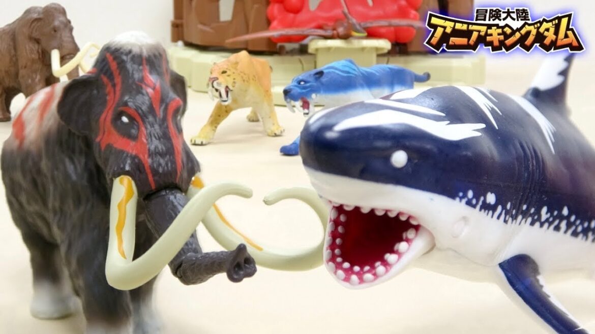 アニアキングダム 恐竜に動物, 新しい勢力 古代生物『氷河戦士』が登場! サベール（サーベルタイガー）, マンモース（マンモス）, メガーロ（メガロドン）