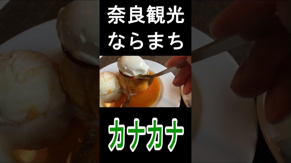 【奈良観光】おやつにかぼちゃプリン～ならまちグルメ カナカナ  #shorts