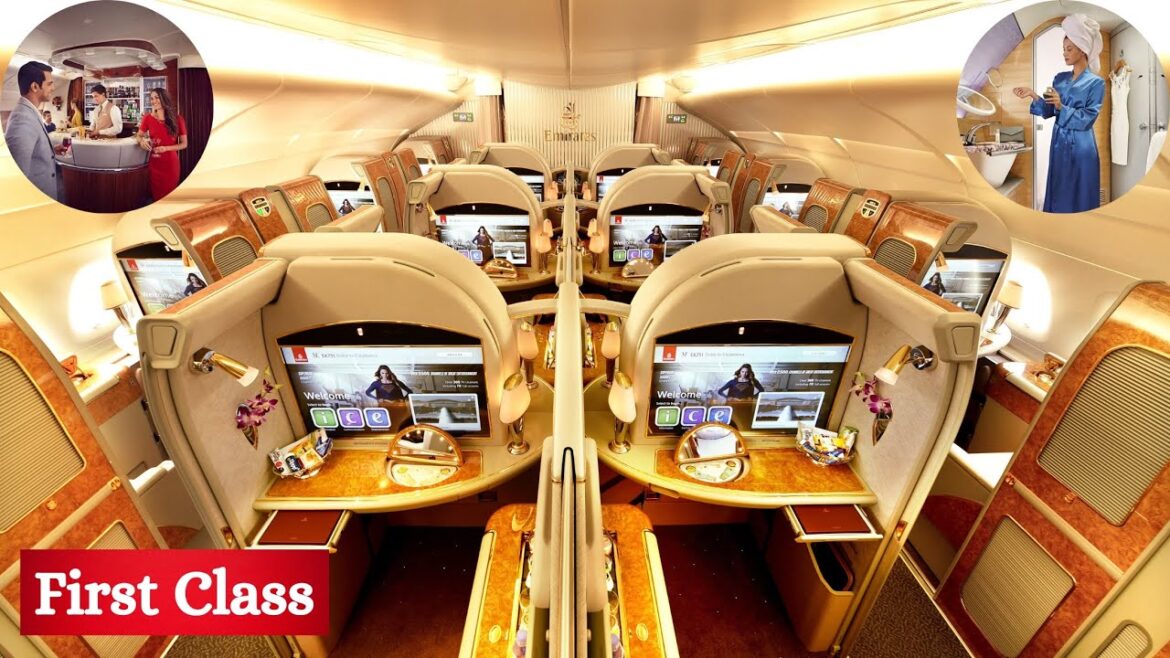 EMIRATES A380 First Class | New York to Milan flight in 4K (+ New York Lounge)