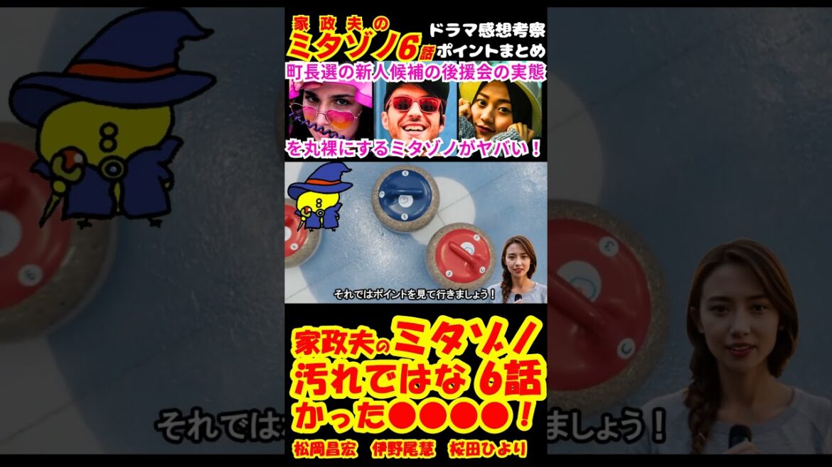 【家政夫のミタゾノ6話】汚れではなかった●●●●！予告感想考察ダイジェスト【家政婦のミタゾノ】【ポイントまとめ】 #Shorts #家政夫のミタゾノ #松岡昌宏 #伊野尾慧 #桜田ひより