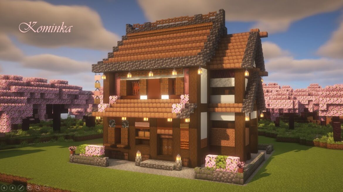 [マイクラ建築]おしゃれな古民家の作り方 マイクラ和風建築[Minecraft][tutorial][japanese house]