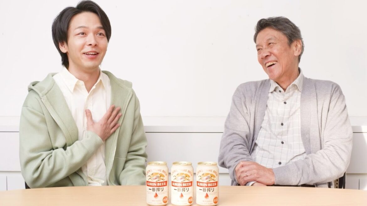 中村倫也、奥田瑛二の孫エピソードに胸いっぱい！戸田恵子は割烹料理屋の女将役で登場／キリン一番搾り新CM