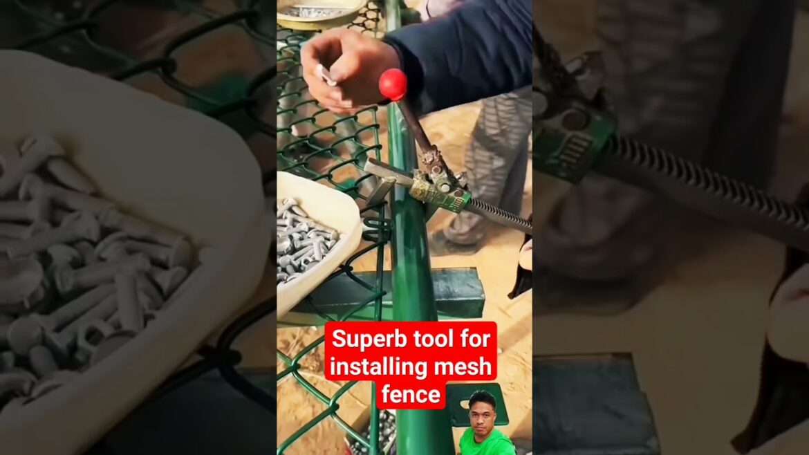 Superb tool for installing mesh fence