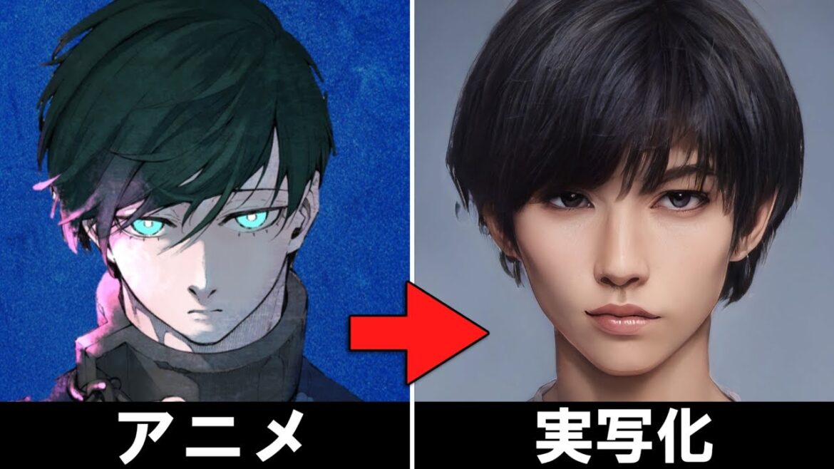 ブルーロックのキャラクターをAIで実写化してみた