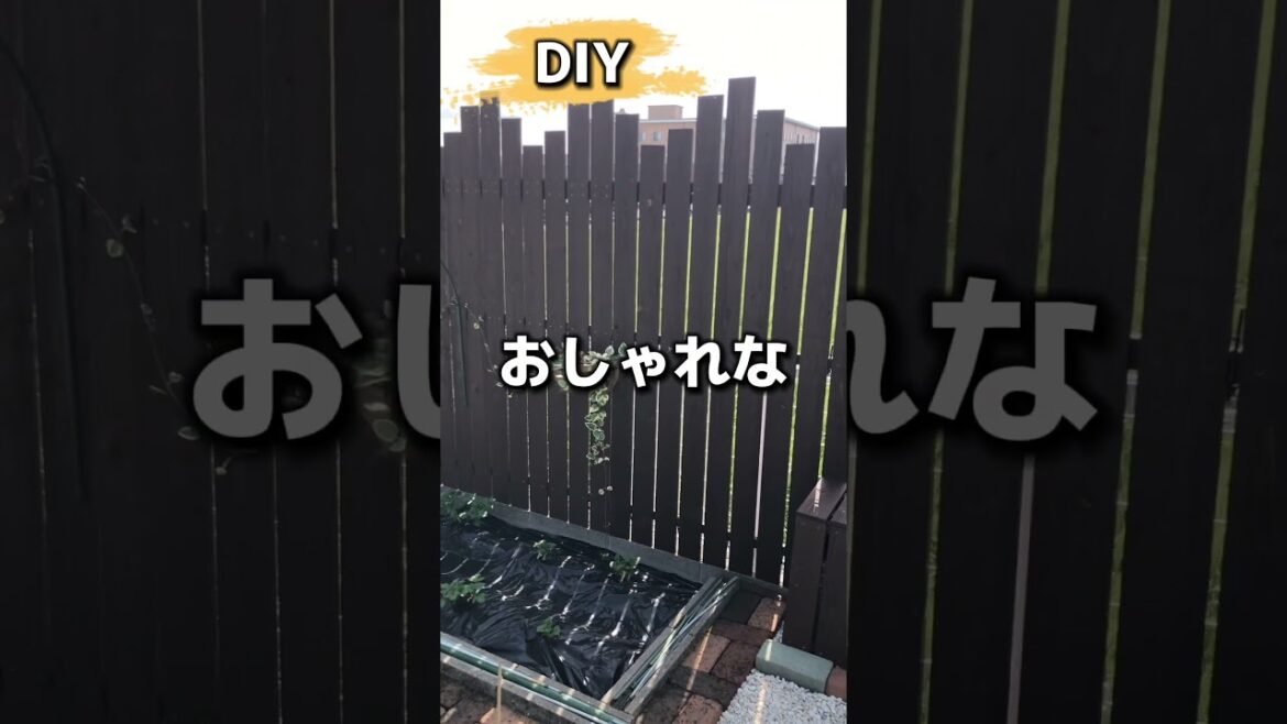 おしゃれなフェンスが安く作れる  #shorts #diy #ガーデニング#おしゃれ#リノベーション#フェンス #ローコスト #アイデア #ホームセンター #チャンネル登録お願いします