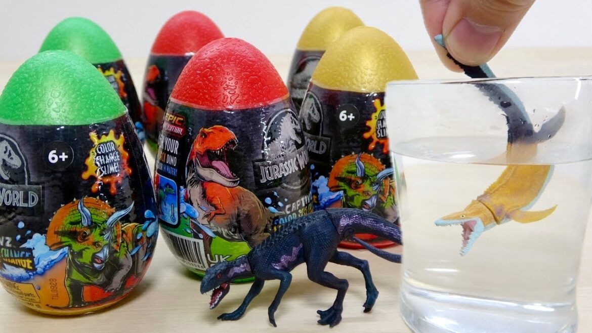 水とお湯でスライムと恐竜フィギュアの色が変わる🦖NEW【ジュラシック・ワールド CAPTIVZ COLOR CHANGE】後半戦 コンプリートできるのか!?