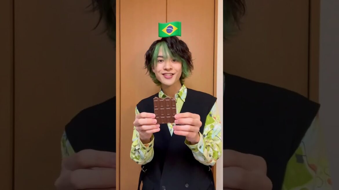 最後のひと口でかすぎ笑 #無加工 #チョコレート  #ドッキリ #百瀬拓実