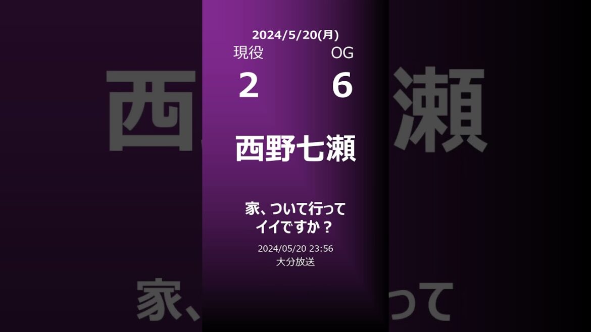 【明日の乃木坂】地方局他 2024/05/20 #shorts #乃木坂46 【番組出演】