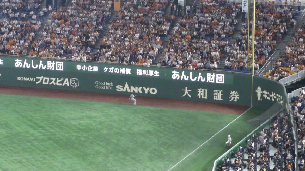ヤクルト 村上宗隆 フェンス直撃のシングルヒット　巨人 vs ヤクルト　2024年6月22日(土) 東京ドーム