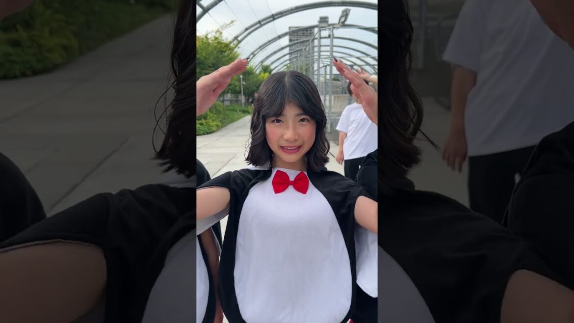 ともぴちゃ〜んに教えてもらった挨拶するとこみてて！#shorts #ファーストペンギン #ともぴ