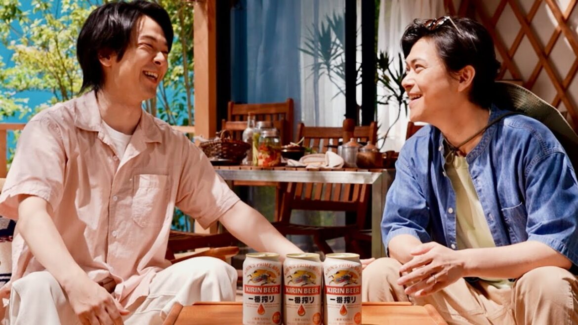 中村倫也、同い年・勝地涼にツッコミ過ぎて逆に爆笑／キリン一番搾り CM＋インタビュー＋メイキング