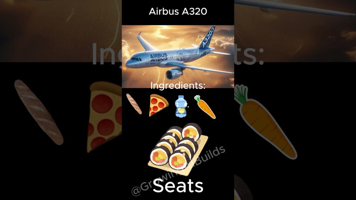 Airbus A320 Ingredients | Fun Cooking with planes  ✈️👨‍🍳