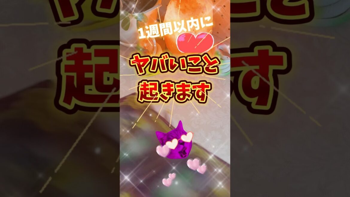 たまたま見たあなたは超絶ラッキー✨いいこと起きます🧡#タロット#起きること#恋愛